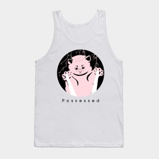 Possessed Cat Lover Tank Top